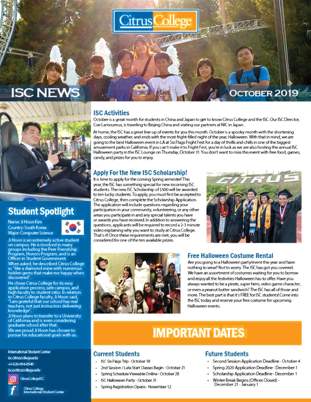 OCT Newsletter