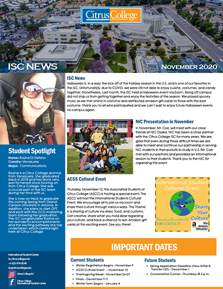 2020 Nov News