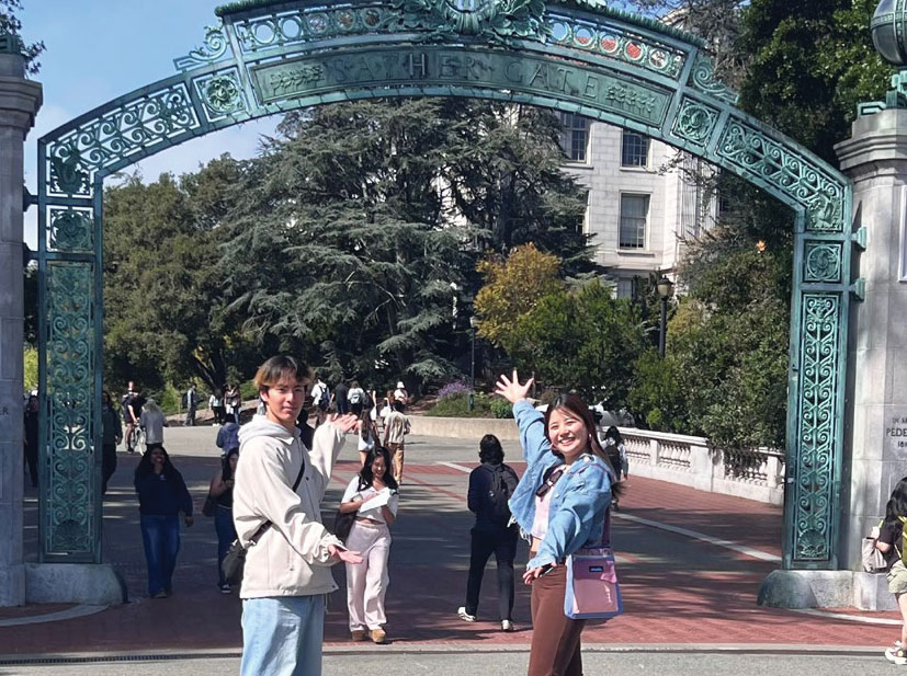 Miho and Yuta at UC Berkeley